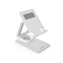 Tooq Soporte de Sobremesa Ajustable para Móvil o Tablet de hasta 12.9" - Blanco